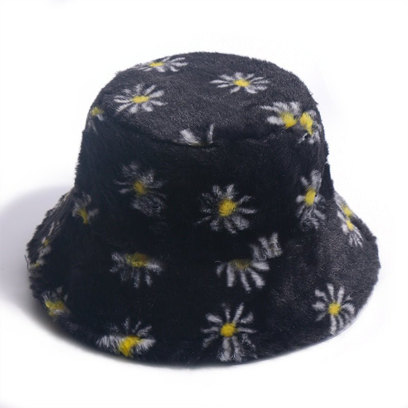 Autumn And Winter Small Daisy Print Fisherman Hat Fedoras Hat - Urban Caps