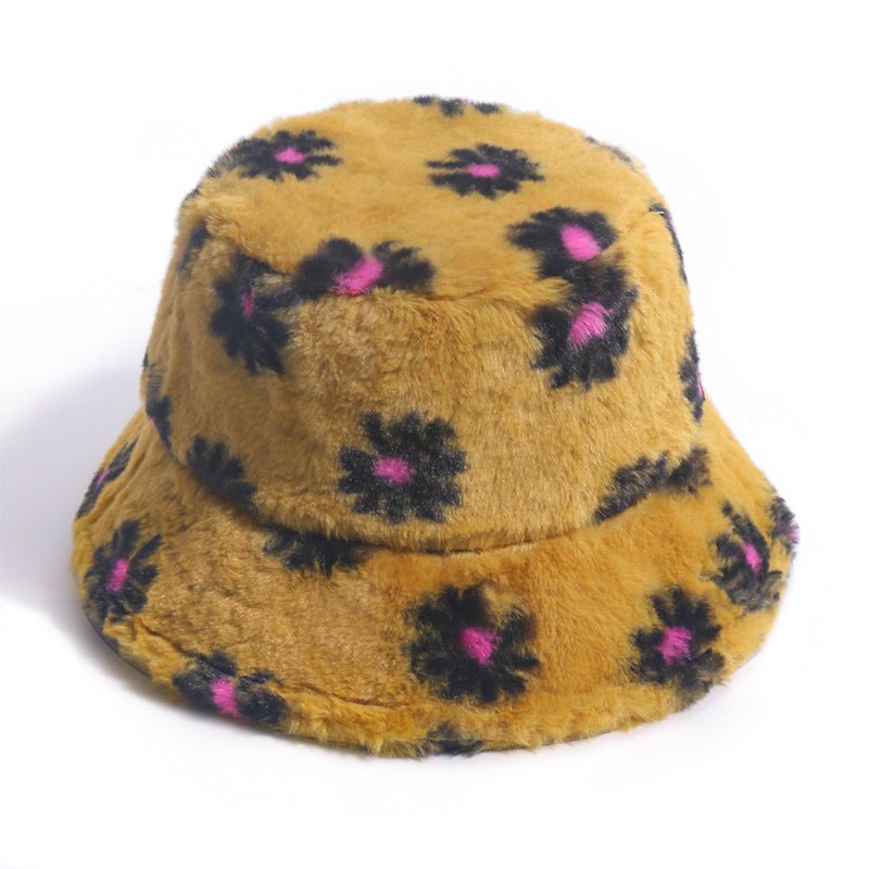 Autumn And Winter Small Daisy Print Fisherman Hat Fedoras Hat - Urban Caps