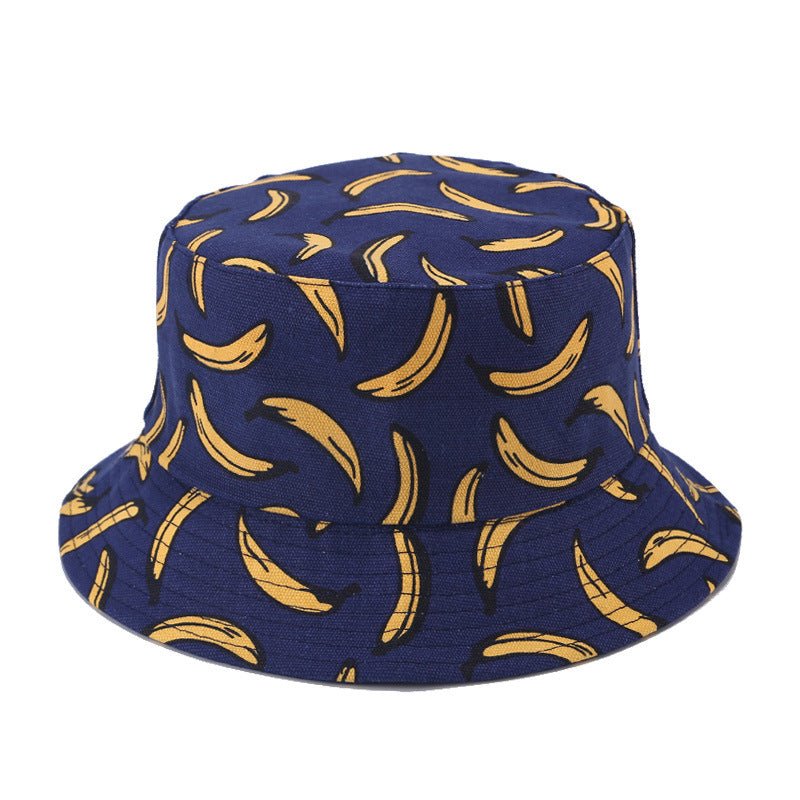 Banana Print with Fisherman's Cap Bowler Hat - Urban Caps