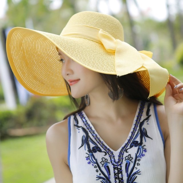 Beach Sun Protection Straw Hat - Urban Caps