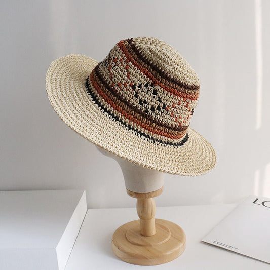 Big Brim Handmade Crochet Sunshade Travel Hat - Urban Caps