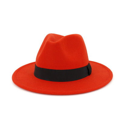 Black Top Ha Jazz Hat Woolen Hat Fedoras Hat - Urban Caps