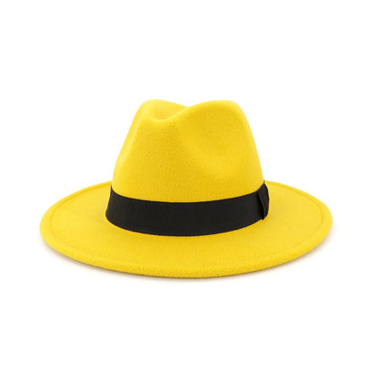 Black Top Ha Jazz Hat Woolen Hat Fedoras Hat - Urban Caps