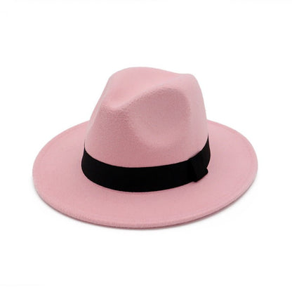 Black Top Ha Jazz Hat Woolen Hat Fedoras Hat - Urban Caps