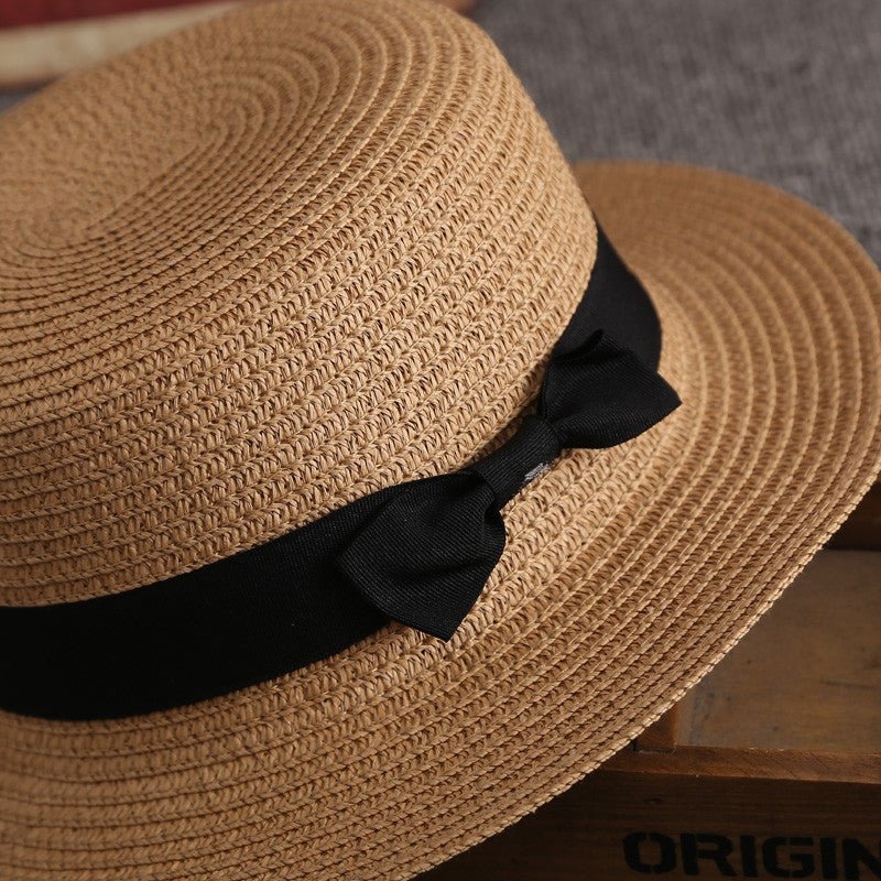 Bowknot Furry Sun Hat Travel Hat - Urban Caps