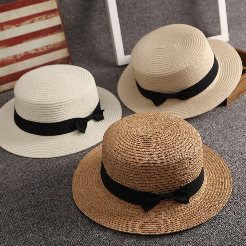 Bowknot Furry Sun Hat Travel Hat - Urban Caps
