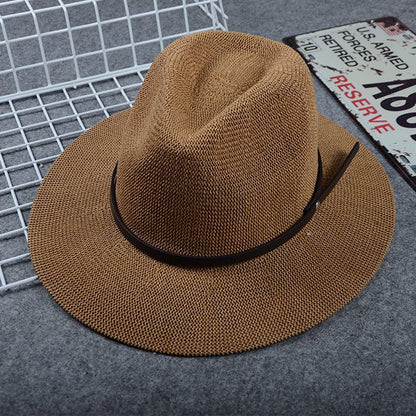 British Female Hat Men's Straw Hat Black Jazz Fedoras Hat - Urban Caps