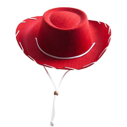 Children's Rope Non-Woven Brown Brim Cowboy Hat - Urban Caps