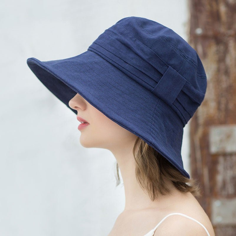 Contrasting Color Literary Hat Travel Hat - Urban Caps