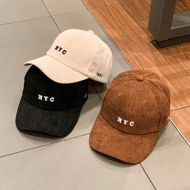 Corduroy(British Retro Solid Color) Baseball Cap - Urban Caps