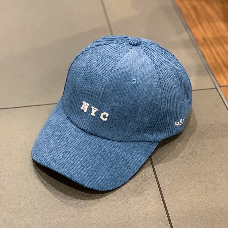 Corduroy(British Retro Solid Color) Baseball Cap - Urban Caps