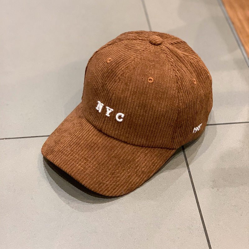 Corduroy(British Retro Solid Color) Baseball Cap - Urban Caps