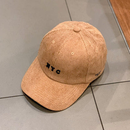 Corduroy(British Retro Solid Color) Baseball Cap - Urban Caps