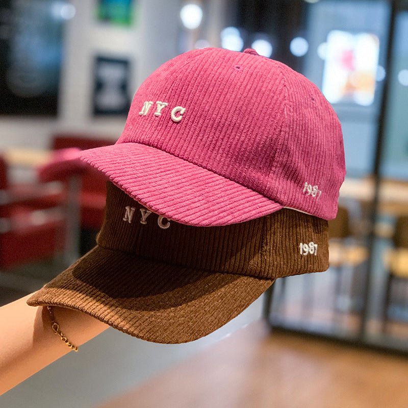 Corduroy(British Retro Solid Color) Baseball Cap - Urban Caps