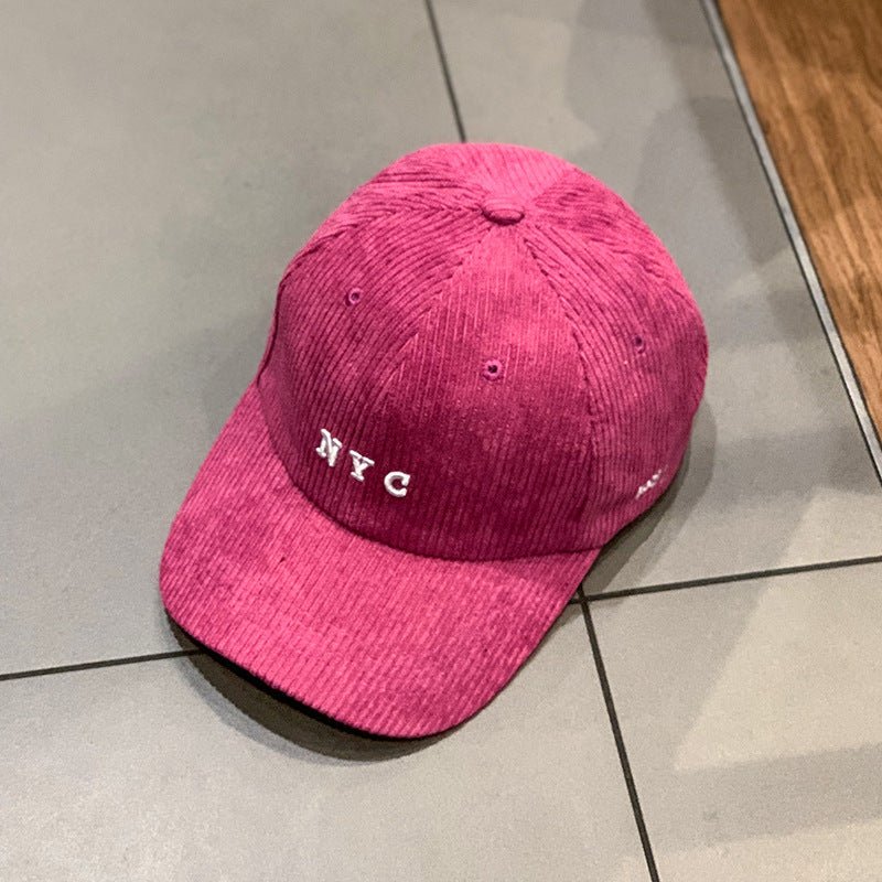 Corduroy(British Retro Solid Color) Baseball Cap - Urban Caps