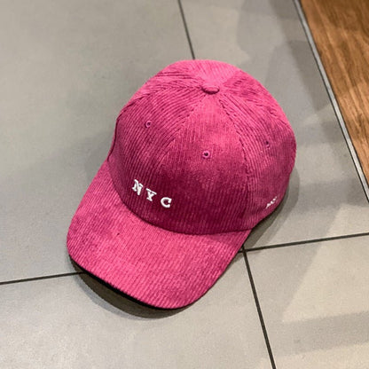 Corduroy(British Retro Solid Color) Baseball Cap - Urban Caps