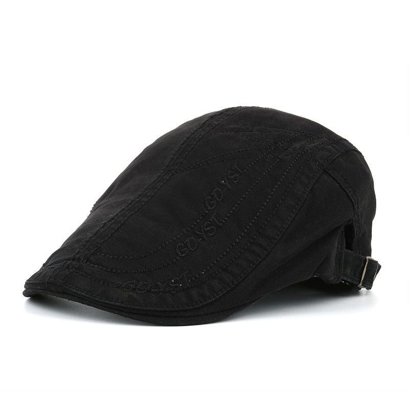 Cotton Solid Color Flat Cap - Urban Caps