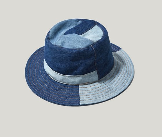 Cowboy Blue Block Stitching Cowboy Hat - Urban Caps
