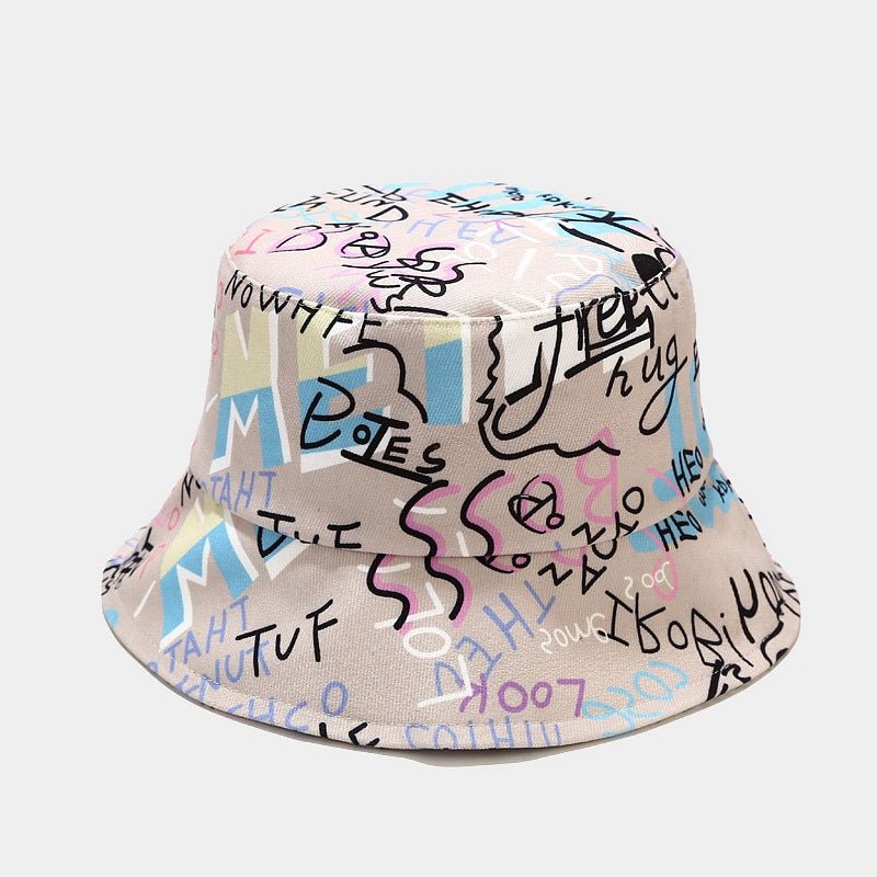 Creative Graffiti Alphabet Fisherman Hat - Urban Caps