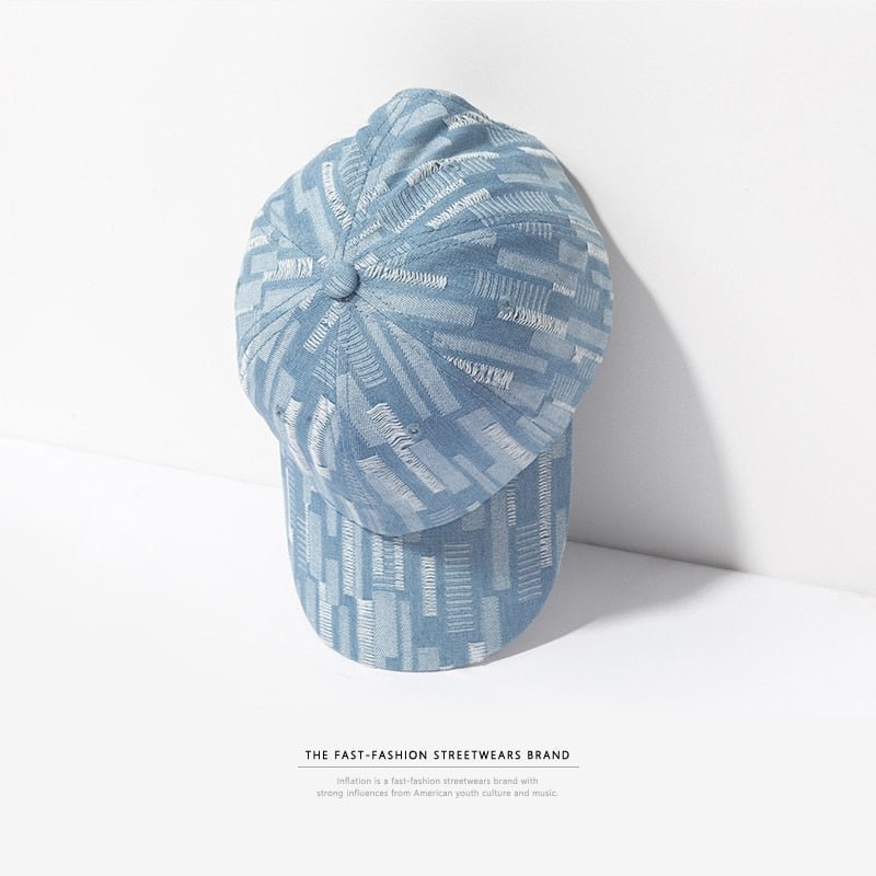 Denim Damaged Hat Outdoor Snapback Cap - Urban Caps