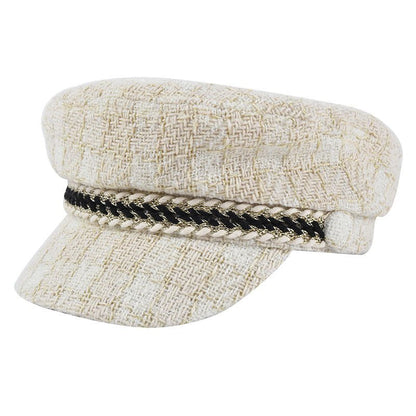 Fashion All-match Navy Style Flat Cap - Urban Caps