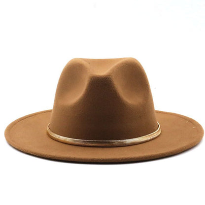Fashion Autumn And Winter Woolen Top Hat Jazz Fedoras Hat - Urban Caps