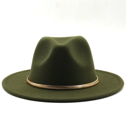 Fashion Autumn And Winter Woolen Top Hat Jazz Fedoras Hat - Urban Caps