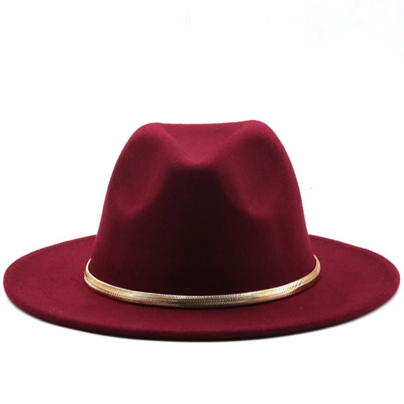 Fashion Autumn And Winter Woolen Top Hat Jazz Fedoras Hat - Urban Caps