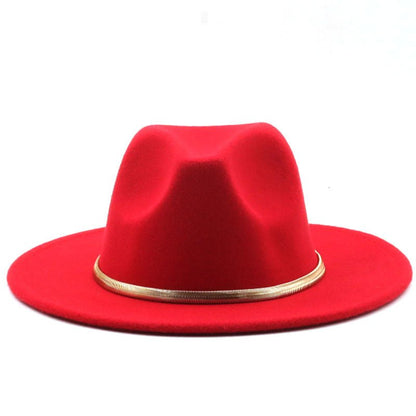 Fashion Autumn And Winter Woolen Top Hat Jazz Fedoras Hat - Urban Caps