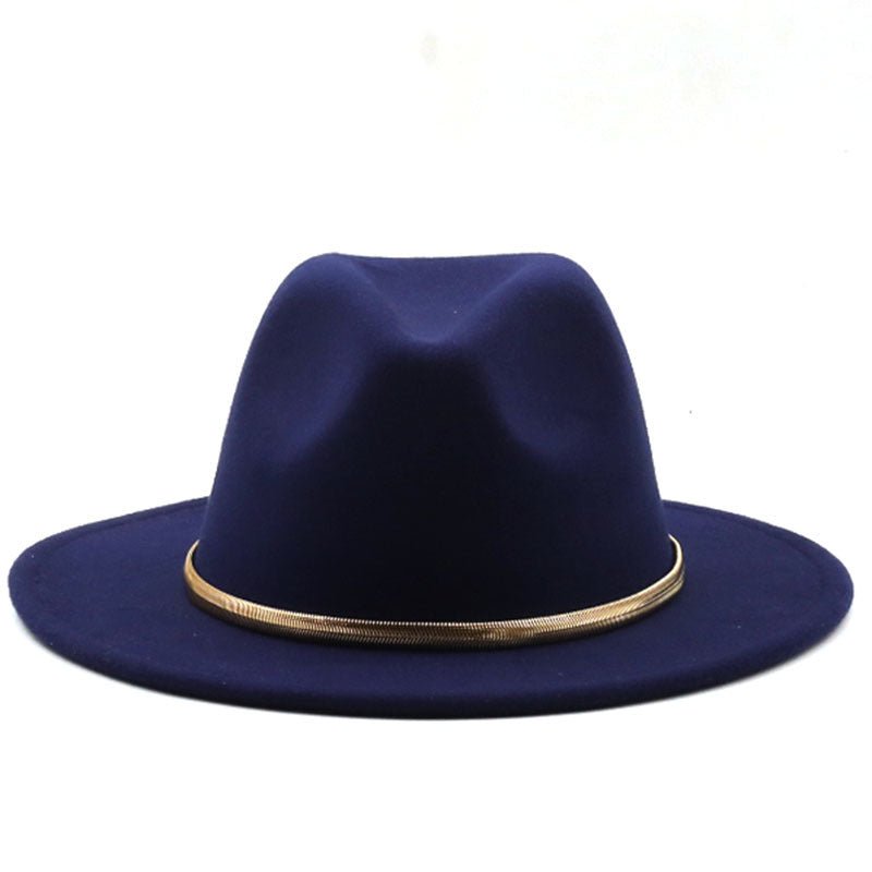 Fashion Autumn And Winter Woolen Top Hat Jazz Fedoras Hat - Urban Caps