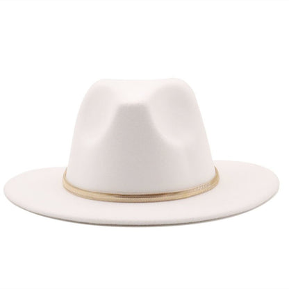 Fashion Autumn And Winter Woolen Top Hat Jazz Fedoras Hat - Urban Caps