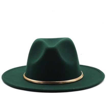 Fashion Autumn And Winter Woolen Top Hat Jazz Fedoras Hat - Urban Caps