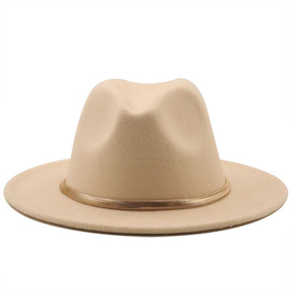 Fashion Autumn And Winter Woolen Top Hat Jazz Fedoras Hat - Urban Caps