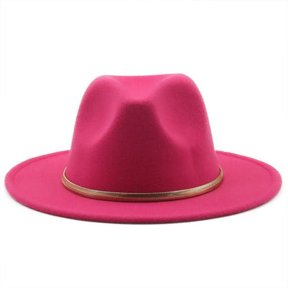 Fashion Autumn And Winter Woolen Top Hat Jazz Fedoras Hat - Urban Caps