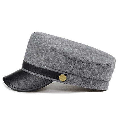 Flat Top NavyCap Sailorcap Flat Cap - Urban Caps