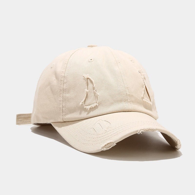 Frayed Washed Baseball Cap - Urban Caps