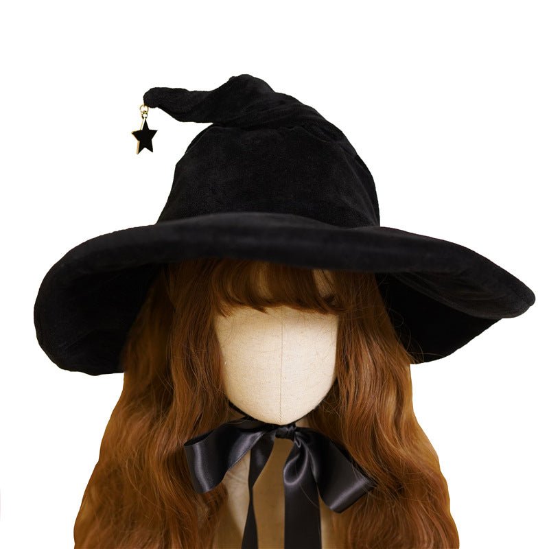 Freely Shaped Suede Witch Hat - Urban Caps