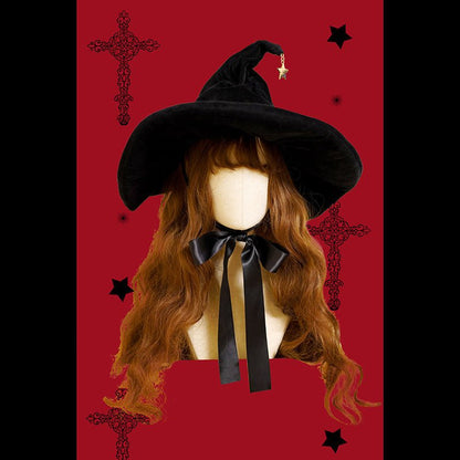 Freely Shaped Suede Witch Hat - Urban Caps
