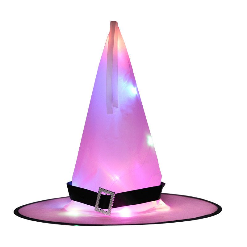 Halloween Party Decoration Props LED Glowing Witch Hat - Urban Caps