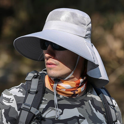 Hat Male Summer Sun Visor Fisherman Hat Outdoor Climbing Sun Hat Fedoras Hat - Urban Caps