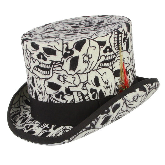 High Tube Flat Top Presidential Hat Gentleman Hat Magic Hat Fedoras Hat - Urban Caps