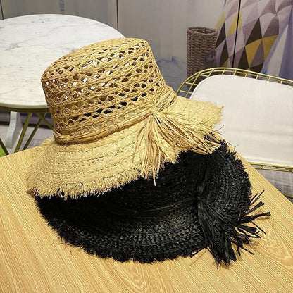 Hollow Fisherman Outdoor Beach Hat Women's Straw Hat - Urban Caps