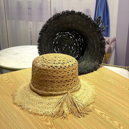 Hollow Fisherman Outdoor Beach Hat Women's Straw Hat - Urban Caps
