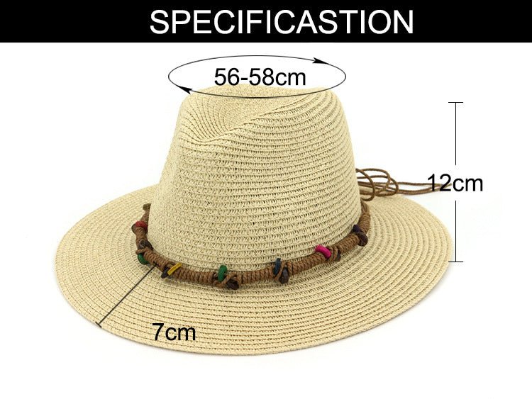 Jazz Sun Hat SpringSummer New Hat Female Beach Sun Protection Top Hat - Urban Caps