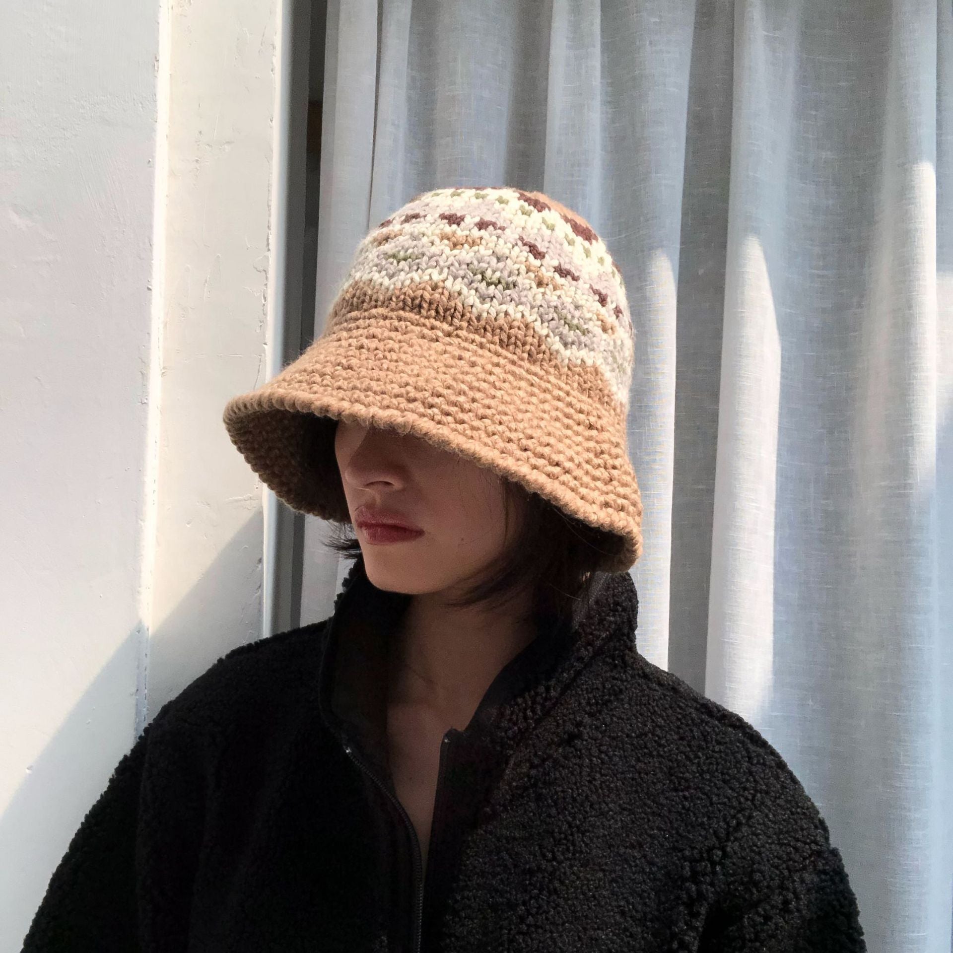 Knitting Bucket Hat Fishing Outdoor Panama Hip Hop Bucket Hat - Urban Caps