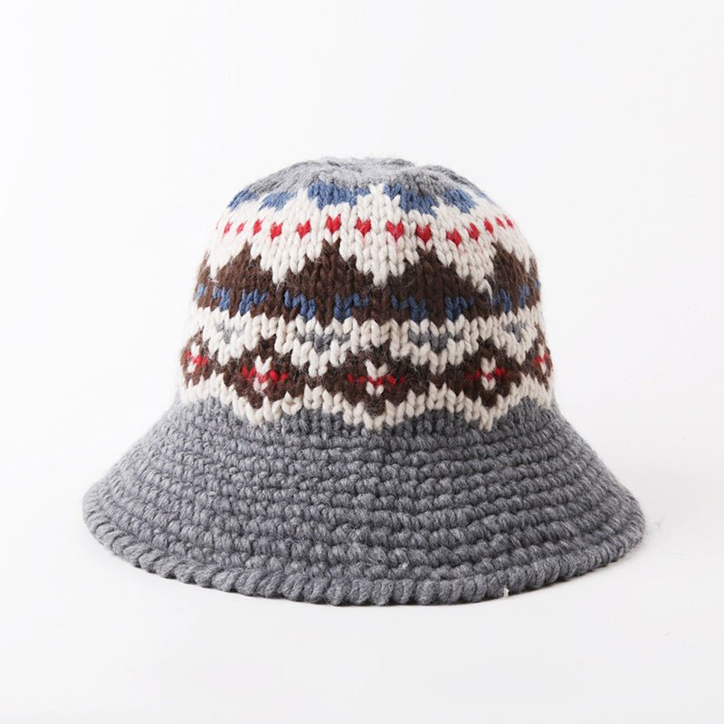 Knitting Bucket Hat Fishing Outdoor Panama Hip Hop Bucket Hat - Urban Caps