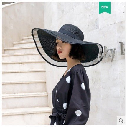 Lady Fashion Woven Organza Straw Hat - Urban Caps