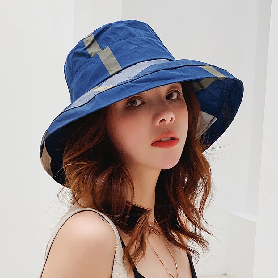 Large Eaves Sun Shade Simple And Fashionable Foldable Bowler Hat - Urban Caps