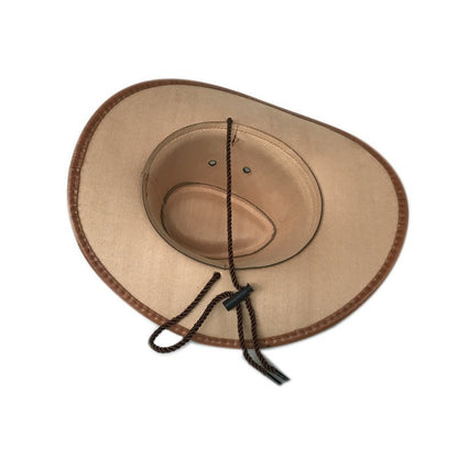 Leather Hat West Cowboy Hat - Urban Caps