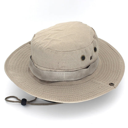 Leisure Jungle Round Hat Mountaineering Fishing Camouflage Fedoras Hat - Urban Caps